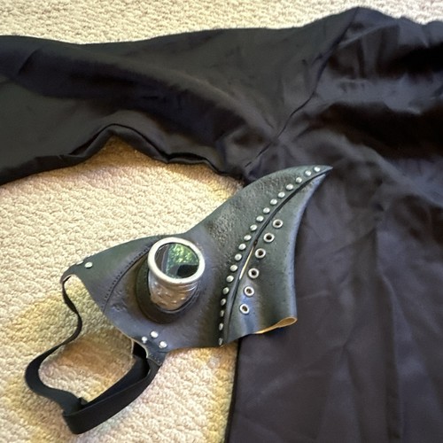 Black robe costume set - black,