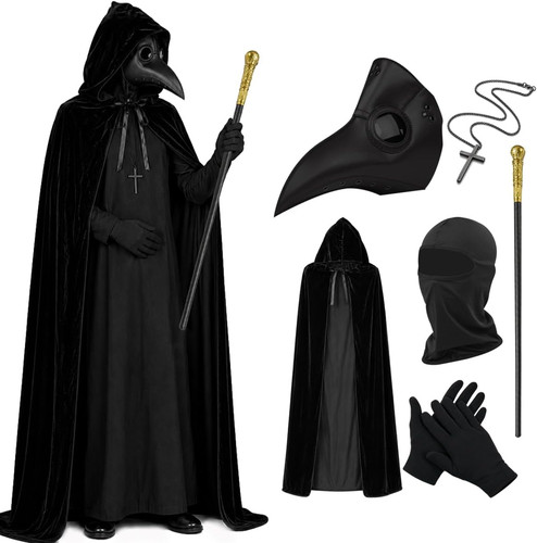 Plague doctor costume set - plague,