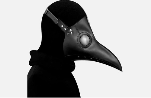 Black plague doctor - black, mask