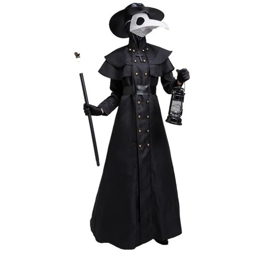 Halloween medieval hooded robe - hooded,