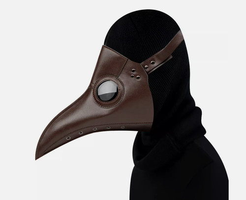 Leather brown plague - leather,