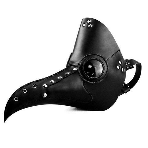 Leather plague doctor mask - doctor,